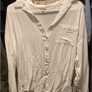 White Button Down Blouse